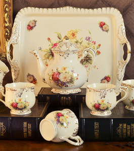 Nuevo Producto: Juego <span class=keywords><strong>de</strong></span> Tazas <span class=keywords><strong>de</strong></span> Té y Café <span class=keywords><strong>de</strong></span> Porcelana China con Diseño Clásico <span class=keywords><strong>de</strong></span> Rosas, con Tetera y Bandeja - Product Image 4