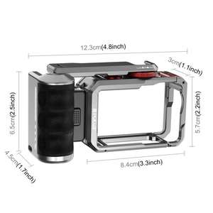 Adaptateur d'extension de cage métallique PULUZ pour DJI Osmo <span class=keywords><strong>Action</strong></span> 6 avec poignée - Product Image 4