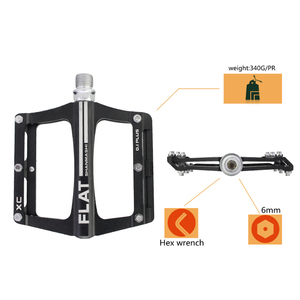 Pédales de <span class=keywords><strong>vélo</strong></span> de route légères antidérapantes, alliage d'aluminium, avec roulements et engrenage fixe, pour le cyclisme - Product Image 5