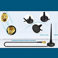 Antenne à succion miniature 4G/3G 10CM GSM GPRS omnidirectionnelle à gain élevé 7dBi pour module sans fil, distributeur automatique, publicité