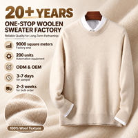 Pull en laine pour homme, fabriqué sur mesure, texture premium, chaud, respirant, hiver, 100% laine
