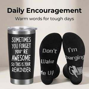 Set de <span class=keywords><strong>Regalo</strong></span> Lunaire para el Cuidado Personal Masculino con Vaso, Calcetines y Vela, Caja de Spa de Lujo para Cumpleaños y Día del <span class=keywords><strong>Padre</strong></span> - Product Image 3