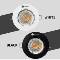 Support de Plafonnier LED Encastré pour Projet de Décoration Domestique, Support de Douille GU10 MR16, Cadre de Fixation pour Spot LED et Downlight