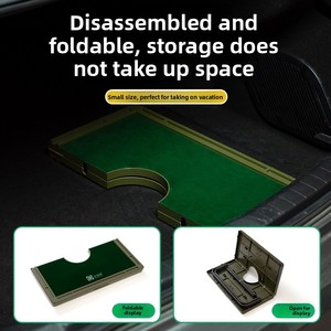 Table de Mahjong Pliante de Luxe en Acier Inoxydable Durable Facile <span class=keywords><strong>à</strong></span> Transporter Rangement Compact pour la Maison et les Voyages Camping en Famille - Product Image 5