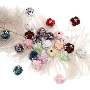 12mmPearl Rose Pottery Mud Bead Fine Sparkle Camelia Ball DIY Phone Chain Bead Pen Accesorios de joyería - Product Image 5