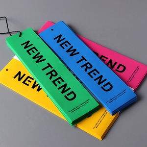 Nhà máy tùy chỉnh treo tag quần áo in logo PVC nhãn nhựa treo thẻ may mặc - Product Image 1