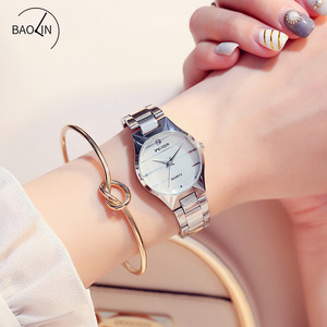 Men Women <b>Couple</b> Quartz Watch Waterproof Fine Steel Band Fresh Simple Casual Wrist Watch - Product Image 1