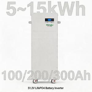 Sistema de Almacenamiento de Energía Solar Todo en Uno de 10-20kW 5~15kWh 51.2V 100/200/300Ah con Batería LiFePO4 de Montaje en Pared para el Hogar - Product Image 1
