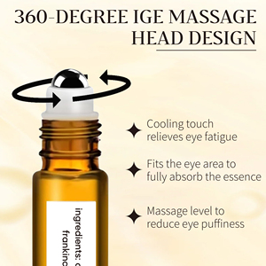 BLIW Private Label idratante Anti invecchiamento rughe olio di ricino caffeina massaggio palla occhio rullo siero per gonfiore affaticamento - Product Image 5