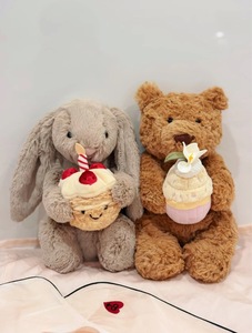 Thỏ đồ chơi sang trọng mềm tùy chỉnh Thú nhồi bông cho căng thẳng cứu trợ quà tặng ý tưởng làm <span class=keywords><strong>Faux</strong></span> lông dài lông cừu sang trọng rửa kỹ thuật - Product Image 4