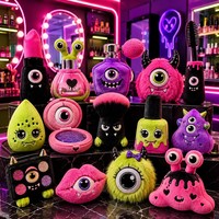 Mascotte en peluche personnalisée, kit de maquillage monstre néon effrayant, jouet en peluche en forme de monstre alien à un œil