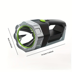Rechargeable <b>Flashlight</b> 19.4cm <b>Led</b> High Power 1000m Beam Distance Camping Outdoor Use - Product Image 1