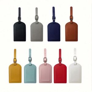 Etiqueta de Equipaje y Maleta de Cuero PU con Logotipo Personalizado, Porta Identificación con Nombre Personalizado para Viajes y Negocios, Etiqueta Suave - Product Image 6