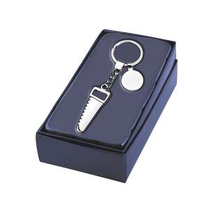 Llavero Solar Moderno con Mosquetón, Diseño 'Saw' Impreso con UV, Logotipo Personalizado Grabado con Láser, Estilo de Dibujos Animados, Hecho de Aleación de Zinc - Product Image 2