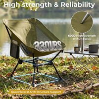 Chaise de camping pliable légère, chaise de loisirs portable en aluminium pour la randonnée, la pêche et les activités de plein air