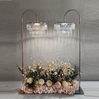 Lumière de mariage en acrylique cristal effet glace pour décoration de mariage, éclairage de chemin lumineux, lustre pour scène de mariage et accessoires d'allée