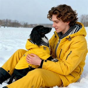 Luxury Winter All-Weather <strong>Dog</strong> Jacket Waterproof Puffer Pet <strong>Coat</strong> for Bassotto Wiener Dachshund Hamburg Teckel <strong>Sausage</strong> Polyester - Product Image 1