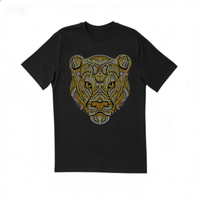 Transferts thermocollants personnalisés avec strass et motifs léopard pour T-shirts