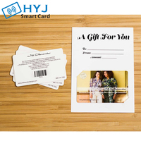 Conception personnalisée de cartes-cadeaux de fidélité en PVC Offset imprimé en couleur incluant le porte-cartes en papier Carte magnétique-Offset durable