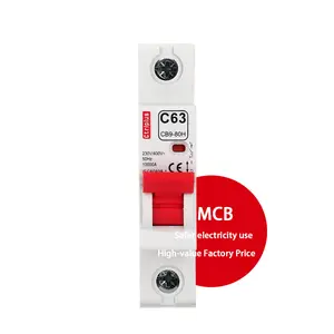 Dukungan CB9-80H untuk pengembalian standar keselamatan miniatur circuit breaker mcb lock