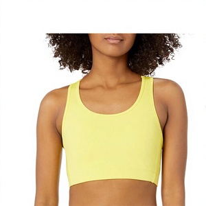 Soutien-gorge de sport pour femme à prix abordable, en Spandex/Nylon, maintien élevé, séchage rapide, logo personnalisé, motif grue sur le devant, pour le yoga, l'exercice et l'entraînement - Product Image 1