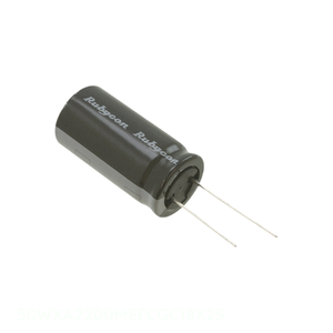 Distribuidor Autorizado, Condensador CAP ALUM 2200UF 20% 50V RADIAL de Orificio Pasante 2200 uF 50WXA2200MEFCGC18X25 - Product Image 1
