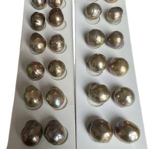 Perles d'eau douce en vrac de 2-3 mm, petites perles sans cœur, granulaires, non poreuses, perles de pain Mantou, perles naturelles en vrac incrustées, 2-3 mm - Product Image 5