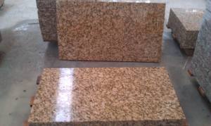 Tuile chinoise de pierre de granit de jaune d'or pour le mur extérieur de bâtiment - Product Image 5