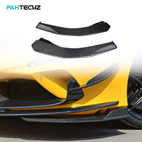 Kit carrosserie en fibre de carbone sèche préimprégnée Paktechz, séparateur d'angle avant pour Ferrari F8 Tributo Spider