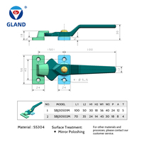 Prix de gros personnalisé de haute qualité Poignée de porte en métal en acier inoxydable Équipement industriel Poignée de porte d'armoire