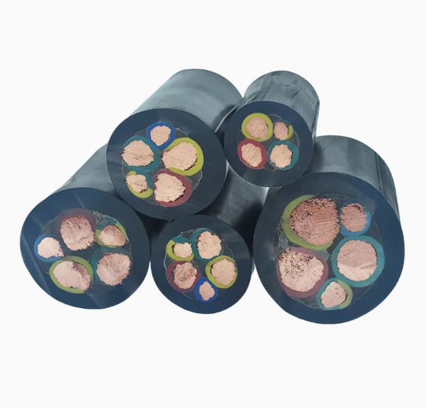 Heavy-Duty 3*185+2*95mm² Flexible Copper Power Cable 3*185+2*95mm² Industrial Power Distribution Rubber Cable