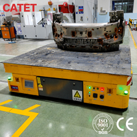 Carro Eléctrico Plano sobre Rieles de 35 Toneladas, Carro de Rieles Resistente para Transferencia de Carga Pesada en Fundiciones y Talleres de Moldeo