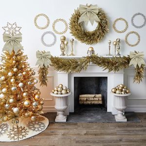 Grand nœud carré de Noël 15x21cm pour sapin, décorations élégantes pour intérieur et extérieur, ornements festifs pour décorations de Noël - Product Image 4