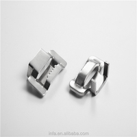 Clip en acier inoxydable robuste de type boucle d'oreille, en acier inoxydable 201 304 316, en forme de dent