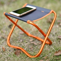 Tabouret pliant en alliage d'aluminium ultra-léger, tissu Oxford 600D, portable, pour le camping en plein air, la pêche, banc pour enfants
