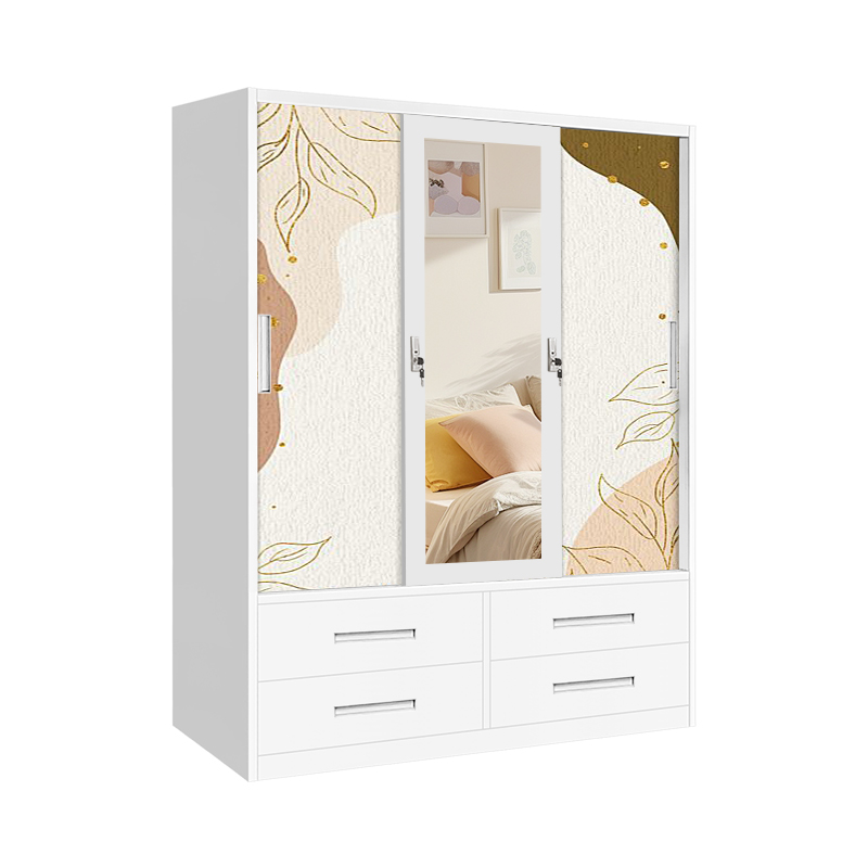3 sliding door with 4 drawer