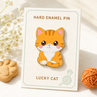 Broches et épingles de revers en métal émaillé de haute qualité, motifs animaux mignons, pour la décoration de vêtements et sacs, vente en gros, cadeau, LOGO personnalisé
