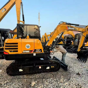 Excavateurs sur chenilles SANY d'occasion certifiés CE avec godet mini excavateurs SY60 de 6 tonnes à vendre des machines de Chine - Product Image 2