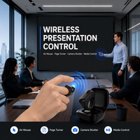 Télécommande annulaire portable pour personnes âgées, commande d'appareil téléphonique à une main, commande au pouce, accessibilité, bouton de déclenchement de la caméra