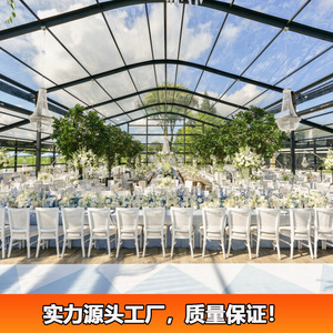 Tente de réception de mariage en alliage d'aluminium avec structure en PVC, 2000-3000 mm, imperméable, quatre saisons, construction modulaire, type extensible - Product Image 5