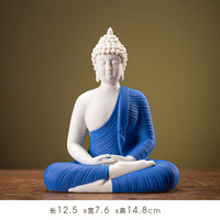 Lampe à LED Buddha Zen Yoga Fontaine Cascade Design Brûleur d'encens à refoulement Céramique Ornement de refoulement Brûleur d'encens en bois de santal