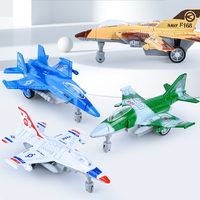 Mini avion de chasse de simulation personnalisé en gros pour enfants Modèle réduit d'avion de rebond en alliage pour garçon