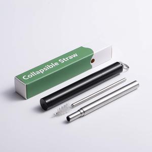 شفاطات الشرب المحمولة القابلة لإعادة الاستخدام المصنوعة من الفولاذ المقاوم للصدأ بسعر الجملة ذات تصميم شعبي - Product Image 1