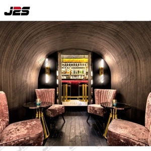 Tùy Chỉnh Châu Âu Hiện Đại Da Nửa Vòng Tròn Nhà Hàng Gian Hàng Nhung Gian Hàng Chỗ Ngồi <span class=keywords><strong>Sofa</strong></span> - Product Image 2