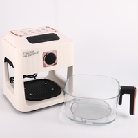 Friteuse à Air en Verre Visible à Contrôle Numérique 1000W 4.5L Four à Circulation Multifonctionnel Cuisson Frite pour l'Électricité Domestique