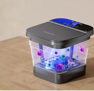 Bain de pieds électrique pliable intelligent à écran LCD, télécommande sans fil, portable, avec bulles – Meilleure vente - Product Image 3