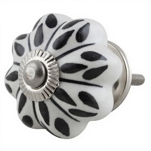 Tirador de Cerámica Blanco y Negro para Muebles, Perilla para Cajones, Accesorio para Armarios de Cocina y Tocadores - Product Image 3