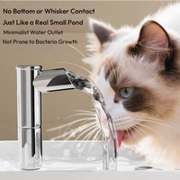 Fontaine à eau automatique pour animaux Elecpet 1,5 L avec capteur de niveau, pompe silencieuse 2500 mAh, transparente, sans fil, mini, pour chats
