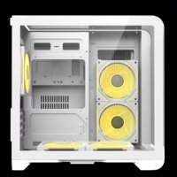 AntarcChill New Full View Mini-ITX Gaming Computer Case Three Side Panels Tempered Glass With Temperature Display PC Case