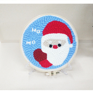 Bricolaje lana alfombra enganche artesanal de lana bordado regalo creativo con 20cm bastidor de bordado Poke aguja Feliz <span class=keywords><strong>Navidad</strong></span> - Product Image 1